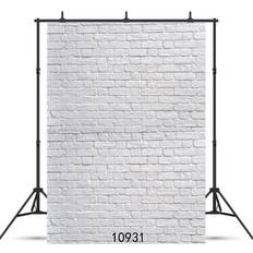 GreenDecor FajasStore, 5x7ft White Brick Wall photography Backdrop Background studio Props