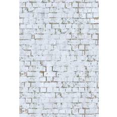 Conbicy JDQZM, 5x7ft White Brick Wall Photo Backgrounds Brick Floor Photography Backdrops for Wedding