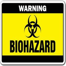 SignMission Z-1014 Biohazard 14 in Biohazard Warning Sign