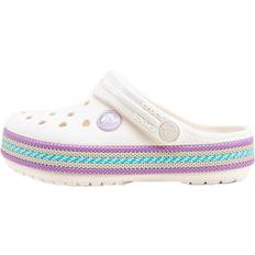 Chaussures de Plage Crocs Crocband Sport Cord Clog Sandaler - White