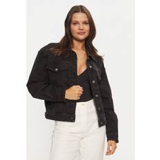 Guess Dam Jackor Guess Oversized Denim Trucker Jacket - Black