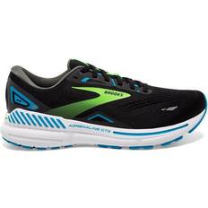 Brooks Adrenaline GTS 23 Wide Running Shoe - Black/Hawaiian Ocean/Green