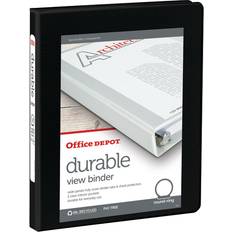 Office Depot Binders & Folders Office Depot Durable View 3-Ring Binder 1/2" Black