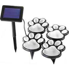 5 Star Super Deals Solar Powered LED Dog Walkway Lights 5.0 In L X 6.0 In W X 3.0 In 4 pcs