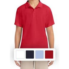 Nautica Young Mens Uniform Polo - Red
