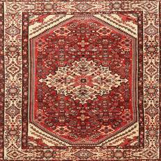 Ahgly Company Indoor Square Traditional Tangerine Area Rug 3 Square Pink