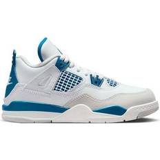 Jordan Air 4 Retro Sneakers - Off White/Military Blue