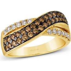 Le Vian Vian(R) 7/8ctw Chocolate Diamonds(R) and Nude Diamonds(tm) 14k Honey Gold(tm) Ring