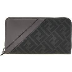 Fendi Wallets & Key Holders Fendi Zip Around Diagonal Wallet - Gray