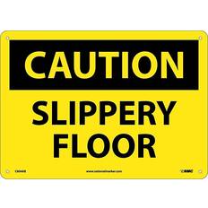 Office Supplies National Marker Slippery Floor 10 x 14 Aluminum Sign