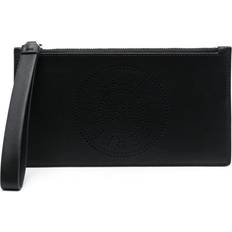 Karl Lagerfeld K/Circle Perforated Wallet - Black