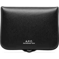 A.P.C. Snap Fastening Leather Wallet - Black