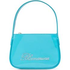 Blumarine rhinestone-embellished mini bag women Patent Calf Leather/Cotton One Size Blue