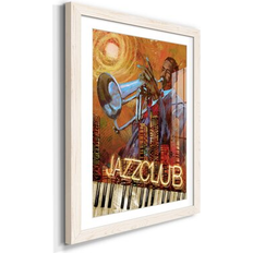 Framed Art Winston Porter Jazz Club Picture Frame Graphic Print 31.5 H x 23.5 W x 1.5 D Framed Art