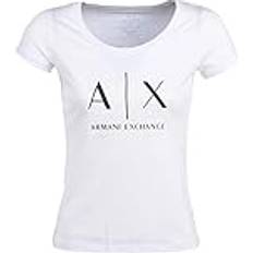 Armani Exchange Women T-shirts Armani Exchange Cotton Tops & T-Shirt - White