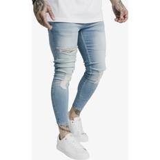 Silke/Siden Jeans Siksilk Sik Silk Distresed Skinny Jeans - Blau