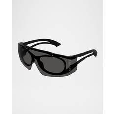 Alexander McQueen Unisex Solglasögon Alexander McQueen Stiliga Solglasögon Am0489S - Svart