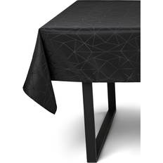 Nordstrand Home Borddug 140x240 cm Jacquard med Geometrisk Mønster Dug Sort