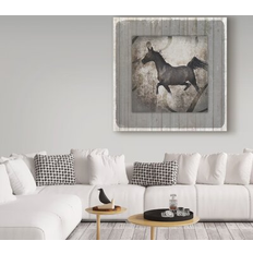 Interior Details Trademark Fine Art Gypsy Black Frame Canvas 24.0 H x 24.0 W x 2.0 D Framed Art 24x24"