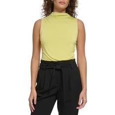 Calvin Klein Women Tank Tops Calvin Klein Mock Neck Stretch Tank Top - Women's