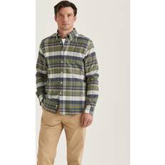 Flanellskjortor Morris Morris Stockholm Big Check Flannel Shirt - Olive