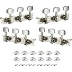 Tuning Equipment Uxcell Tasharina Corp, Chrome Plated Machine Heads Tuning Keys Tuners Single Hole for Classical Guitar 3L 3R 2 Sets Silver Tone