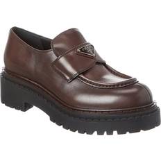 Prada Shoes Prada Logo Leather Loafer