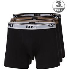 Einfarbig - Schwarz Unterwäsche BOSS Trunks Mit Elastischem Logo - Schwarz