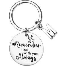 Silver Wallets & Key Holders Mortilo Remember I Am Keychain - Stainless Steel