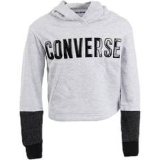 Gråa Skjortor Barnkläder Converse Lurex Fleece Youth Skjortor - Grå