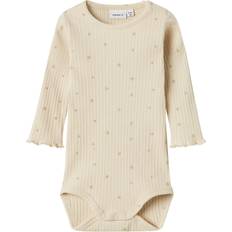 Beige Bodysuits Name It Long Sleeved Romper