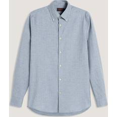 Morris Morris Stockholm-Soft Lama Shirt Slim Fit - Ljusblå