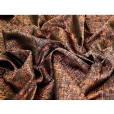 Hemtextil Minerva Mia Textured Woven Brocade Burnt Orange Fabrics