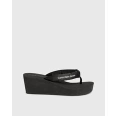 Calvin Klein Woman Heels & Pumps Calvin Klein Padded Flip Flop - Black/Bright White