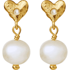 Maanesten Alia Earrings - Gold/Moonstone/Pearls