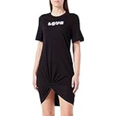 Love Moschino Kläder Love Moschino T-Form Klänning - Svart