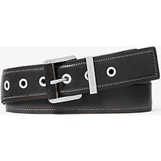 Michael Kors Colby Leather Belt - Silver