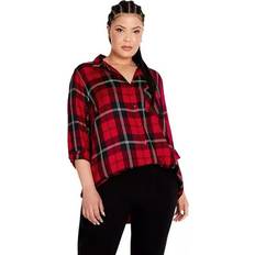 Avenue Shirts Avenue Kylee Check Shirt -