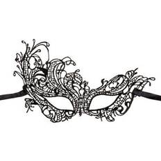 Damer - Halloween Masker Hisab Joker Crochet Baroque Eye Mask Black