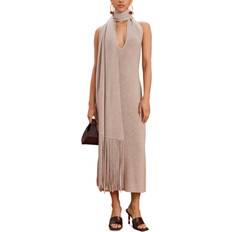 Gris - Vestido midi Vestidos Cult Gaia Jorden Knit Dress - Beige