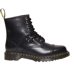 Foam - Unisex Lace Boots Dr. Martens 1460 Hardware Polished Smooth Leather Lace Up Boots - Black