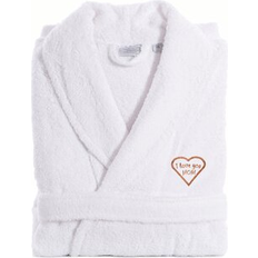 Linum Home Textiles I Love You Mom Heart Embroidered Bathrobe - T Erry