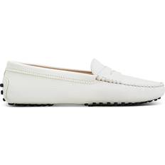 Tod's Men Loafers Tod's City Gommino Drivers - White Leather