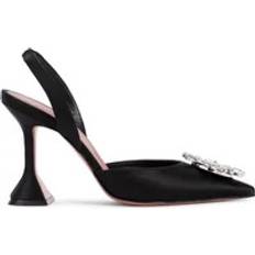 Amina Muaddi Begum Satin Slingbacks 70mm