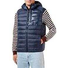 Champion Vests Champion Hooded Full Zip Vest - Marinblå/Blu Marino