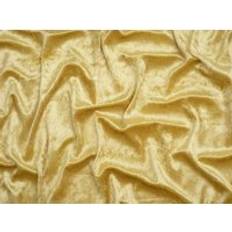 Sammet Metervaror Minerva Minerva Core Range Crush Velvet Fabric Fabrics Gold