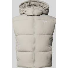 Karl Kani Men's Small Signature Puffer Vest - Light Grey