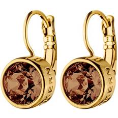 Louise Earrings - Gold/Brown