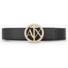 Armani Exchange Women Accessories Armani Exchange Reversible Belt - Black/Gold