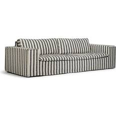 Meli Meli Luca Grande Black/White Sofa 260cm 3 Seater